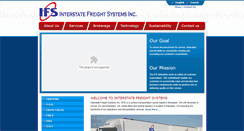 Desktop Screenshot of interstatefreightsystems.com